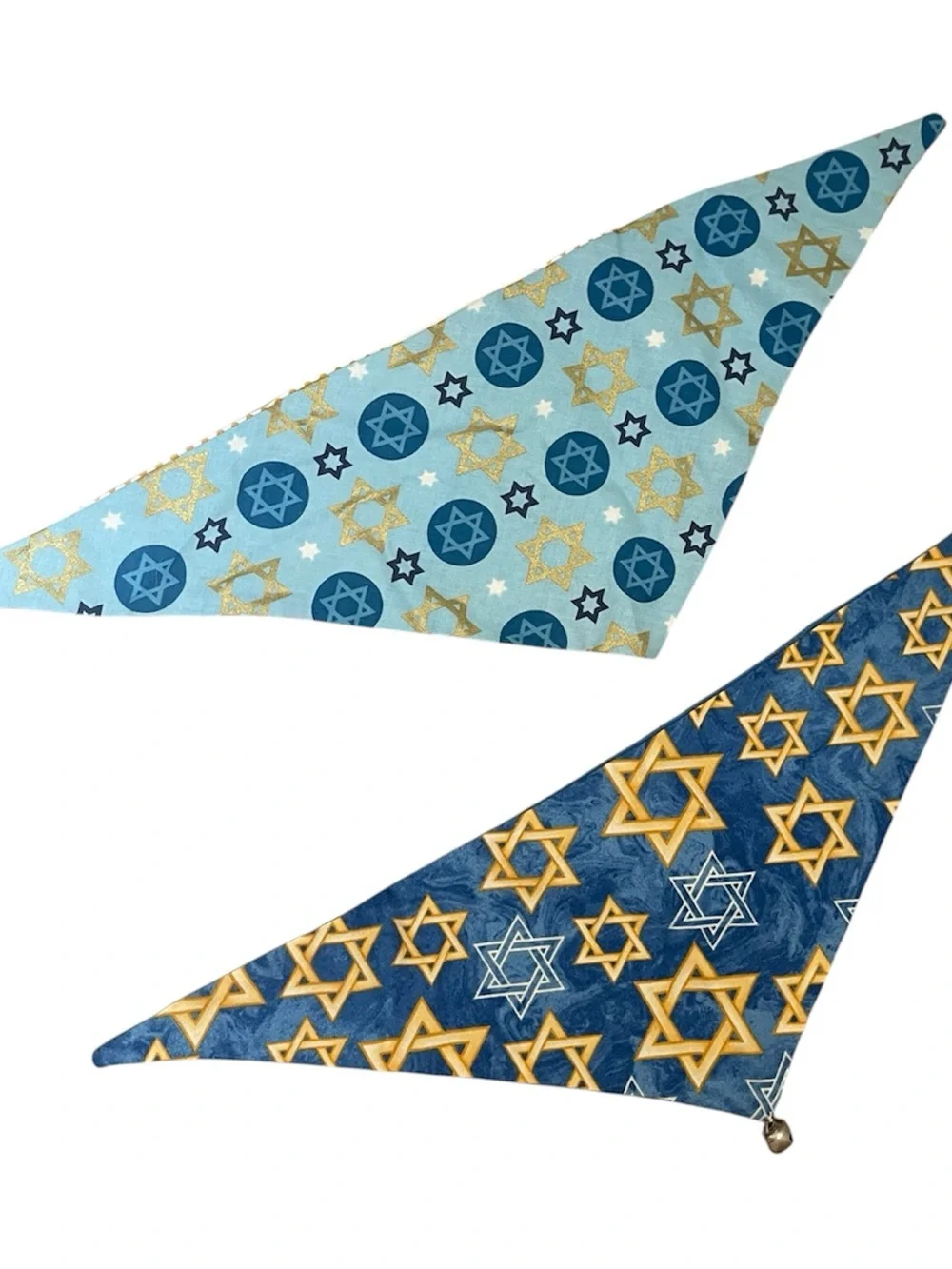 Pet Bandana of Star of David Triangle - Set of 2